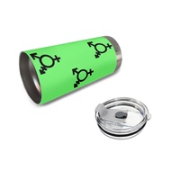 Gobelet isotherme en acier inoxydable de 20 oz, thème gay (design israélien) personnalisé pour les voyages en voiture, les grillades à la plage