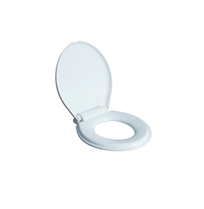 Siège de toilette blanc haute densité avec technologie de fermeture en douceur et charnières réglables en acier inoxydable pour une stabilité supérieure - Product Image 5
