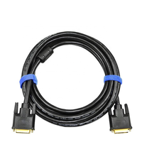 Câble DVI double liaison 24+5 mâle-mâle DVI-I haute définition pour moniteur PC et téléviseur, marque OEM, longueurs optionnelles : 0,5m, 1m, 3m, 10m, 15m