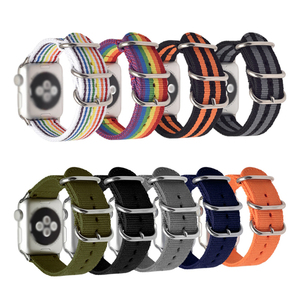 38mm 42mm 49mm cinturino per orologio in <span class=keywords><strong>Nylon</strong></span> con chiusura in acciaio per <span class=keywords><strong>Apple</strong></span> IWatch 8/7/6/5/4/3/2/1 cinturino per orologio sportivo - Product Image 1