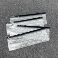 Mini sac à fermeture éclair en PVC sur mesure, exquis, givré, transparent, translucide, refermable, pour cadeau d'affaires de luxe