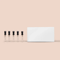 Flacons de parfum vides 2ml 3ml 5ml Set, Bouteilles en verre rechargeables avec boîte en papier