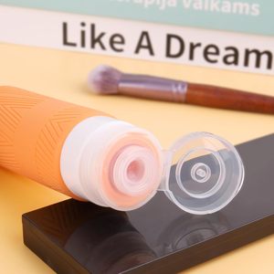 Custom Shape Silicone <strong>Travel</strong> Bottle Free Design Logo Printed BPA Free Leakproof <strong>Travel</strong> Tube Wholesale Cream <strong>Pot</strong> <strong>for</strong> Skin Care - Product Image 4