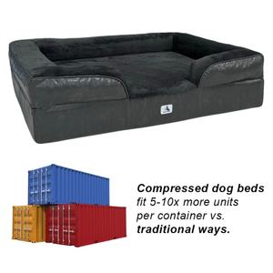 Canapé-lit pour chien de grande taille Etrip, en mousse à mémoire de forme lavable, imperméable, personnalisé, luxueux et orthopédique - Product Image 1