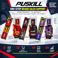 PUSKILL Module de mémoire RAM DDR4 32 Go 3600 MHz haute performance UDIMM 288 broches CL16 pour PC de jeu et mise à niveau