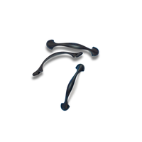Poignées et Boutons de Meubles Modernes Noirs Antidérapants de Haute Qualité en Alliage de Zinc pour Chambre, Salle de Bain, Tiroirs, Armoires, Commodes et Dressings