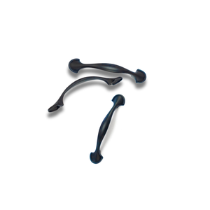 Poignées et boutons de meubles antidérapants en alliage de zinc noir moderne de haute qualité pour armoire, commode, cuisine extérieure, chambre à coucher, salle de bain - Product Image 2