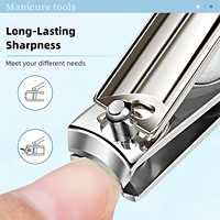 Kit de Soins des Ongles 7-en-1 Nouveautés Trousse Professionnelle Manucure Pédicure Coupe-Ongles Pince à Ongles Cure-Oreilles dans un Étui en Cuir