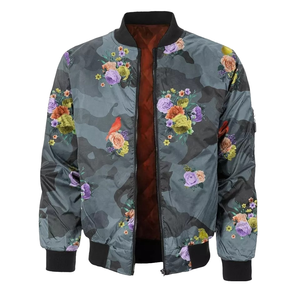 Veste d'université d'hiver personnalisable OEM en laine Conception graphique 3D Bomber en satin Style sportif Hip Hop Saveur Sublimation à capuche - Product Image 1