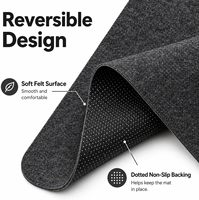 Tapis de bureau en feutre robuste personnalisable avec logo et taille, tapis de souris protecteur avec points antidérapants pour la décoration de bureau