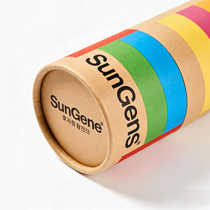 Tube cylindrique promotionnel avec étiquette personnalisée, emballage en papier écologique, boîte ronde en carton recyclable pour cadeau de mariage - Product Image 4