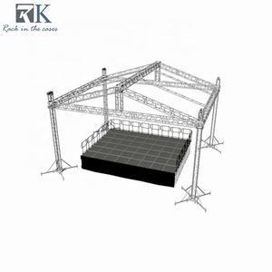 Structure de scène extérieure en aluminium pour DJ, avec écran LED et système de levage au sol - Product Image 4