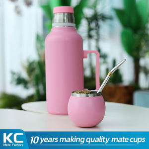 Set Tazza per Yerba <span class=keywords><strong>Mate</strong></span> in Acciaio Inox 150ml con Bombilla Design a Forma di Uovo alla Moda con Spazzola per Pulizia Cucchiaio Cannuccia per Tè Caldo e Freddo - Product Image 5