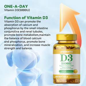 Lifeworth Private Label Vitamine D3 K2 Softgel <span class=keywords><strong>Capsules</strong></span> Oem Vis Leverolie Voor Volwassenen - Product Image 4