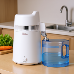 Destilador de Agua de 6L y 900W, de Plástico y Acero Inoxidable, Aparato de Tratamiento de Agua para Encimera del Hogar - Product Image 2