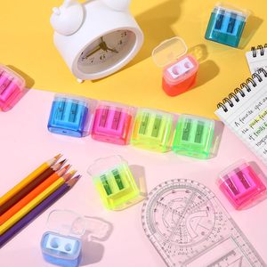 Vente chaude 8mm double trou <span class=keywords><strong>taille</strong></span>-<span class=keywords><strong>crayon</strong></span> en plastique bureau papeterie conteneur dans des couleurs assorties pour les écoles et les cadeaux - Product Image 5