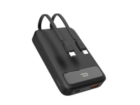 Chargeur de batterie Li polymère Portable LCD blocs d'alimentation numériques PD 20W charge rapide en gros câble intégré batterie externe 10000mAh