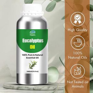 Venta Directa de Fábrica, Aceite Esencial de Eucalipto 100% Natural, Puro y Orgánico, Destilado al Vapor, Aceite Aromático a Granel - Product Image 1