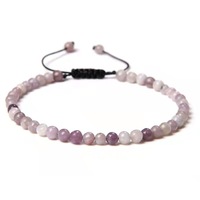 Bracelet multicolore de yoga, nouvelle tendance 2020, bracelet en perles tissées, réglable, en pierre brute naturelle, pour couple