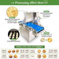 Machine à biscuits de petite taille, déposeuse à fil, découpeuse de biscuits au beurre, mouleuse, machine de fabrication, ligne de production, prix