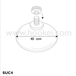 Transparent Suction Cup with Screws <b>Plastic</b> Suction Pads Clear PVC Sucker Pads with M4 M5 M6 Screw Nut - Product Image 6