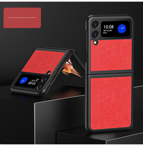 Funda de teléfono con tapa para <span class=keywords><strong>Samsung</strong></span> <span class=keywords><strong>Galaxy</strong></span> <span class=keywords><strong>Z</strong></span>, carcasa rígida de cuero PU con patrón de lichi para <span class=keywords><strong>Galaxy</strong></span> <span class=keywords><strong>Z</strong></span> <span class=keywords><strong>Flip</strong></span> <span class=keywords><strong>3</strong></span> <span class=keywords><strong>5G</strong></span> <span class=keywords><strong>2021</strong></span> - Product Image 2