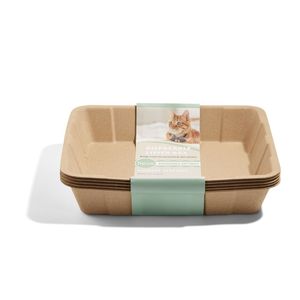 Caja de arena para gatos desechable para eliminación de olores biodegradable de nuevo estilo, caja de arena desechable ecológica para gatos, bandeja para inodoro