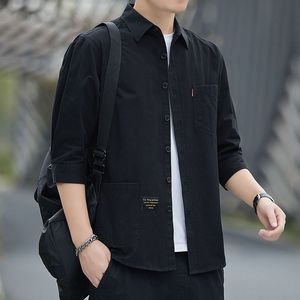 T-shirt Manches Courtes Rayé Pour Homme - Col Rond, Coton Extensible - Mode Classique Décontracté, Pour été, Bureau, Sortie