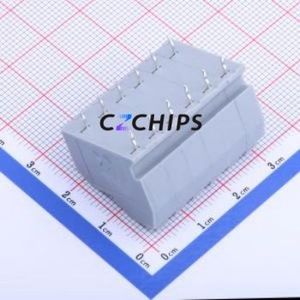 KF250T-5.0-2*6P Spring Terminal Block Through hole Component (THT),P=5mm Connector 2x6P 5mm Gray 12P - Product Image 2