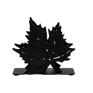 Organisateur de distributeur de papier de soie en métal feuille d'érable pour Pâques Thanksgiving Harvest Festival Cuisine Restaurant Décoration de table - Product Image 1