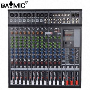 Console de mixage professionnelle OTG PQ à 12/16 canaux, DSP 99, effets de réverbération USB, mixeur audio - Product Image 2