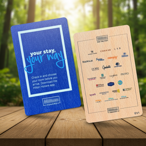 บัตรคีย์การ์ดโรงแรมไม้กันน้ำ เป็นมิตรกับสิ่งแวดล้อม ปรับแต่งได้ พร้อมสลักเลเซอร์ พิมพ์ลาย RFID 13.56Mhz 1K Ultralight สำหรับห้องพักโรงแรม - Product Image 1