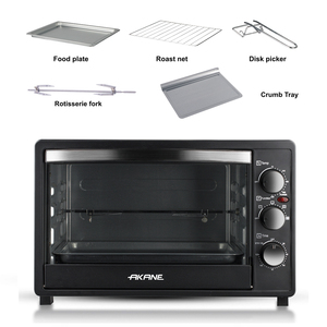 <span class=keywords><strong>Horno</strong></span> Eléctrico Akane de 1500w de Gran Capacidad, Sistema de Calefacción Multifunción con Puerta de Vidrio y Control de Temperatura Ajustable - Product Image 2