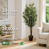 Arbre d'olivier artificiel OEM ODM, plante d'olivier artificielle pour la décoration de la maison, du balcon, de la terrasse méditerranéenne, vente en gros
