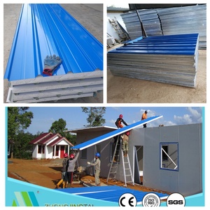 Waterproof Fire Resistant Colored Steel <strong>Sheets</strong> with PIR for Durable Cement Partition Walls and Workshop <strong>Roofing</strong> <strong>Sandwich</strong> <strong>Panels</strong> - Product Image 4