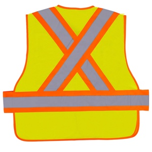 <span class=keywords><strong>Gilet</strong></span> de sécurité <span class=keywords><strong>haute</strong></span> <span class=keywords><strong>visibilité</strong></span> jaune réfléchissant unisexe ULTAC ANSI Classe 2 avec logo <span class=keywords><strong>personnalisable</strong></span> pour le travail en extérieur (OEM/ODM disponible) - Product Image 2