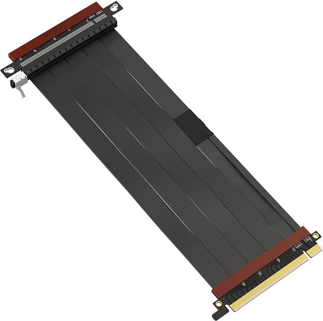 PCI-E 4.0 Riser Cable PVC Jacket RTX4090/RTX4080/RX7900XTX High-Speed X16 Extender Card Flexible RoHS Certified 180 Degree