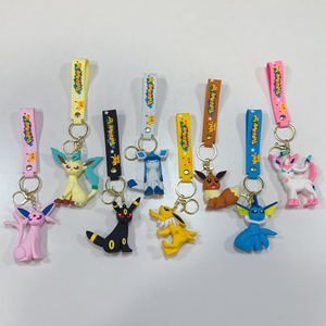 YY <b>Anime</b> <b>Keychain</b> Pendant Eevee Family Pikachu Doll Bag Toy Vending Machine Decoration Wholesale - Product Image 1