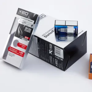 Logo impression pliante cosmétique emballage porte-cartes soins de la peau emballage carton consommateur électronique papier boîte cadeau