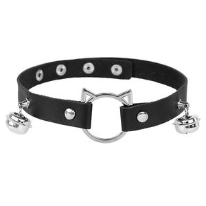 Popular <span class=keywords><strong>Sexy</strong></span> Punk cuero gargantilla <span class=keywords><strong>Collar</strong></span> para mujer lindo hueco gato <span class=keywords><strong>Collar</strong></span> con diseño creativo accesorio de moda - Product Image 2