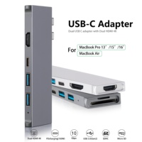 7 en 2 USB C HuB Splitter données usb3.0 hub adaptateur station d'accueil Type c 3.0 type-c hub de données pour ordinateur portable