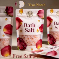 Pochette personnalisée pour sel de bain, étanche avec fermeture éclair, emballage anti-humidité pour produits de soin corporel SPA et sels de bain