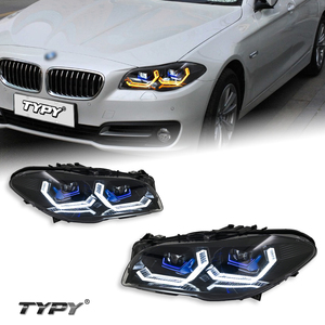 Ensemble de phares TYPY pour BMW Série 5 F10 F18 M5 2011-2017, feux de jour Angel Eyes, clignotants, feux de croisement - Product Image 1