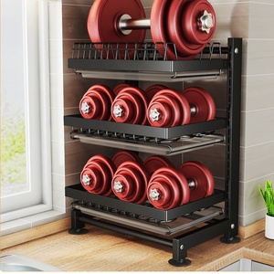 Escurridor de Platos Ajustable de 2 Niveles de Acero Inoxidable con Bandeja Recolectora de Agua para Uso en Esquinas de Encimeras de <span class=keywords><strong>Cocina</strong></span>, Fácil de Limpiar/Almacenar - Product Image 6