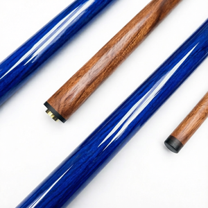 Taco de billar de fibra de carbono de 12.9mm, taco de billar de 1 o 2 piezas con junta, mango de madera y flecha azul para juegos de billar - Product Image 1