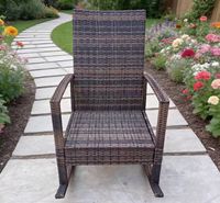 Chaise en rotin simple, écologique, 76*92*102cm, pour jardin et terrasse, best-seller 2023