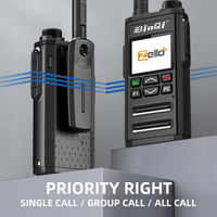 Radio bidirectionnelle portable Android BinQi BQ-268 longue portée avec communication 4G POC GPS, PTT mondial et Zello pour Gxin POC