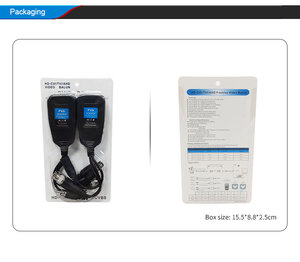Hengxin HX H207AD 1080P PVA <span class=keywords><strong>Balun</strong></span> de <span class=keywords><strong>Video</strong></span> 3 en 1 Analógico/AHD/CVI/TVI UTP CAT5 5E 6 BNC/RJ45/RCA/DC5.5/2.1 Transmisión 12-36V 300m - Product Image 6