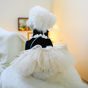 Ropa de poliéster ligera y protectora para mascotas, estilo informal, transpirable, de lujo, para bodas, primavera y verano, para perros pequeños, cachorros y gatos - Product Image 4