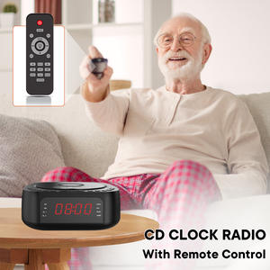 Lecteur <span class=keywords><strong>CD</strong></span> DVD portable BT avec télécommande, écran LCD, horloge, <span class=keywords><strong>MP3</strong></span>, Walkman, lecteur de disque USB, radio FM, port AUX, stéréo, charge USB pour téléphone - Product Image 3